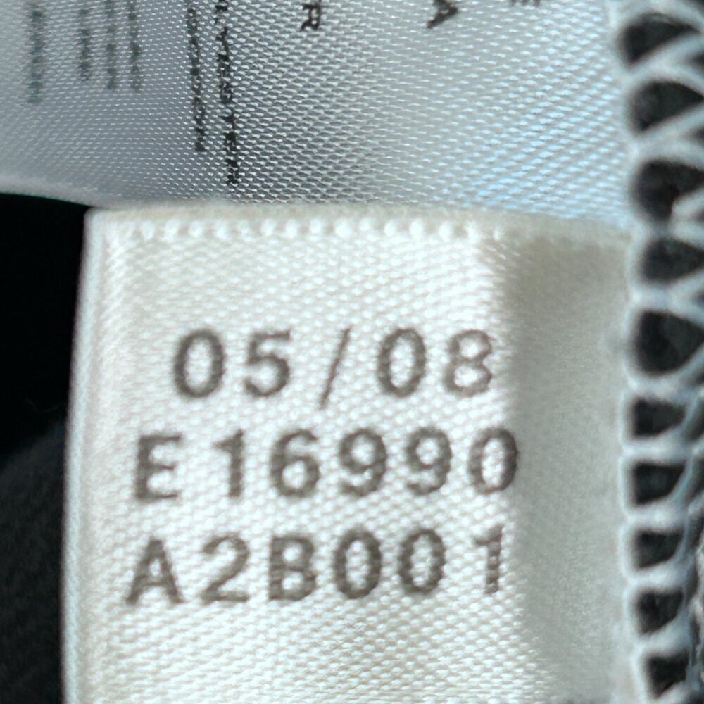Adidas Black, Gray & White Colorblock Y2K Mens/Unisex Tricolor zip up Size Large - Picture 5 of 8